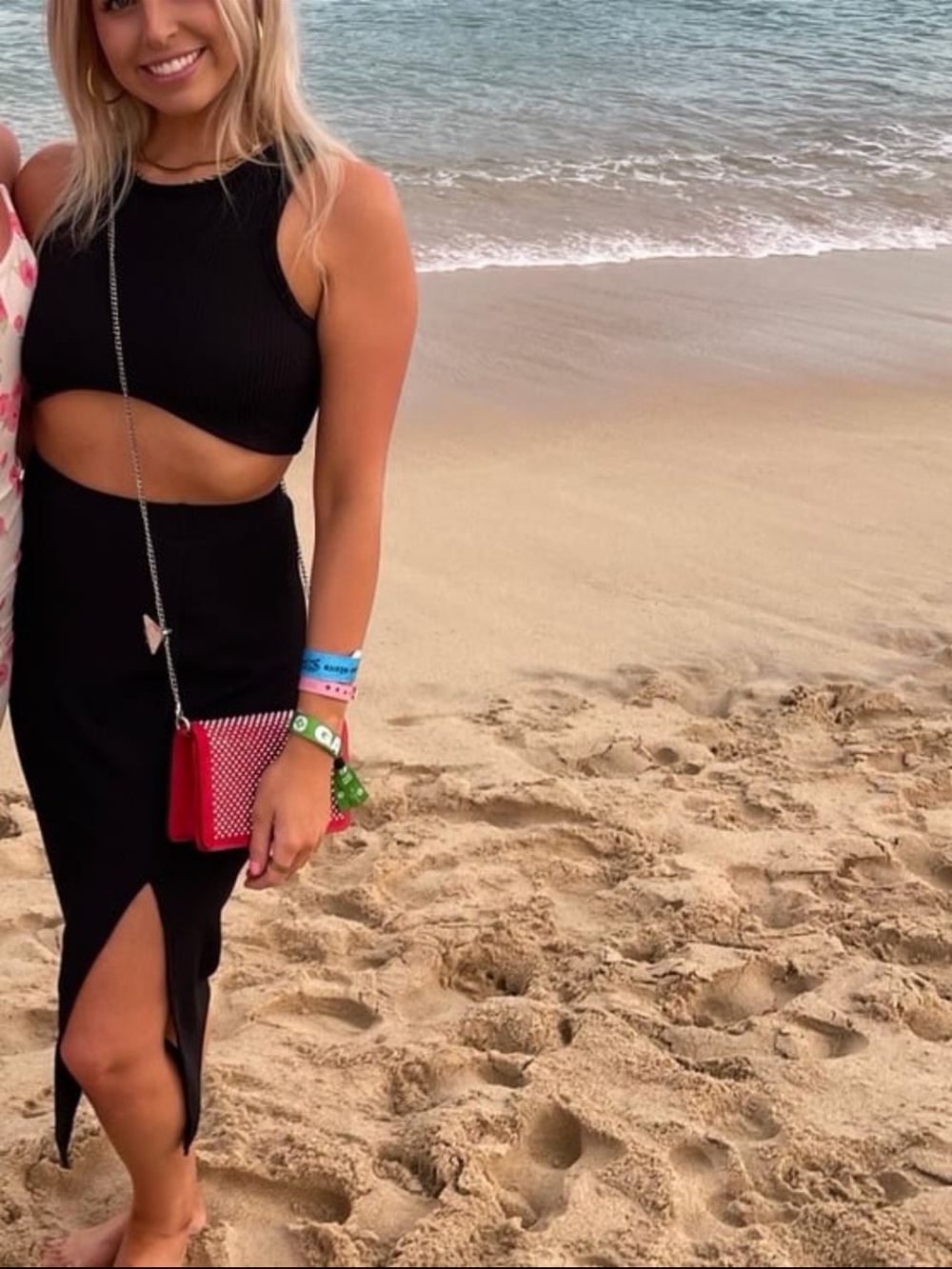 Black Two Piece Skirt Set
